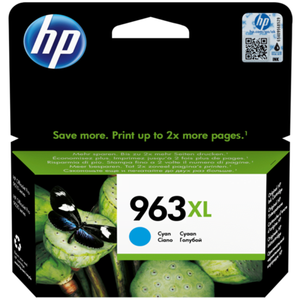 حبر طابعة اصلي ازرق‌ ‌‌‌‌‌HP 963XL High Yield Cyan Original Ink Cartridge 3JA27AE‌‌