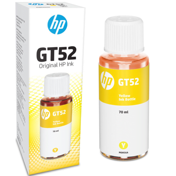 ‌HP GT52 Yellow‌ Inkjet Cartridge MOH56AAحبر طابعة اصلي اصفر‌ ‌‌‌‌