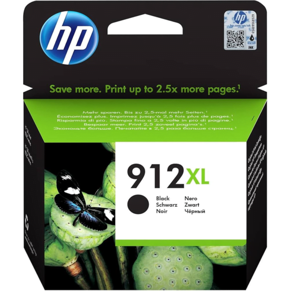 ‌ HP 912XL High Black Original Ink Cartridge 3YL84AE 8010/8020 Seriesحبرطابعة اصلي اسود‌‌‌‌