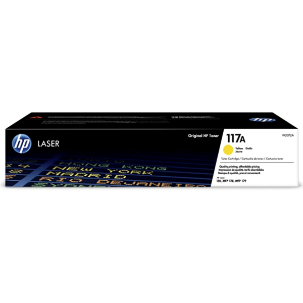 ‌HP 117A Yellow Original LaserJet Toner W2072A‌حبر ليزر اصلي اصفر‌  ‌