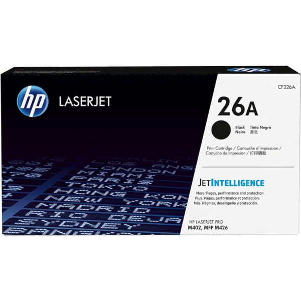 حبر ليزر اصلي اسود HP 26A Black Original LaserJet Toner Cartridge CF226A
