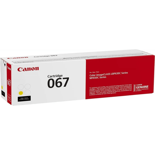 حبر ليزر‌ ‌Canon 067 Yellow Toner Cartridge