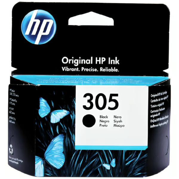 ‌HP 305  Black Original ink Cartridge 3YM61AE UUQ‌حبر طابعه اسود‌ ‌