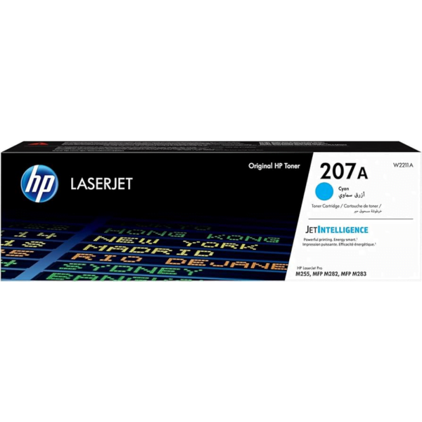 ‌HP 207A CYAN Original LaserJet Toner Cartridge W2211A‌حبر ليزر اصلي ازرق‌ ‌