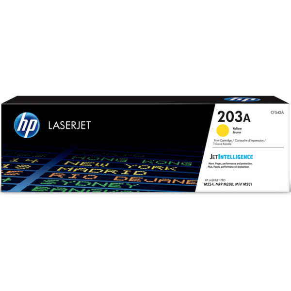 ‌HP 203A Yellow Original LaserJet Toner Cartridge CF542A‌حبر ليزر اصلي اصفر‌ ‌