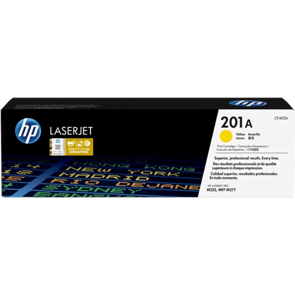 ‌HP 201A Yellow Original LaserJet Toner Cartridge CF402A‌حبر ليزر اصلي اصفر‌ ‌