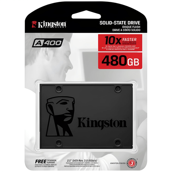 ‌SSD 10X FASTER KINGSTONE SSD 480GB 2.5" A400 10X‌‌