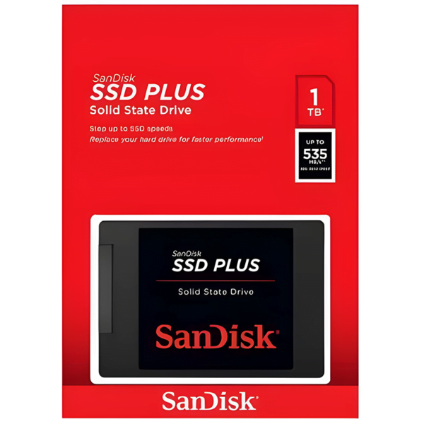 SanDisk Plus 1TB 3D NAND SATA 3.0 6GB/s 2.5" Internal SSD