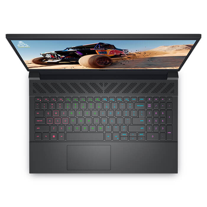 Laptop Dell G15 5530 Gaming Intel Core i7-13650HX Processor, 16GB Ram, 1TB SSD M.2, NVIDIA GeForce RTX 4060 8GB, 15.6-Inch FHD Display 1920x1080 165Hz, RGB Keyboard, Free Dos - Dark Shadow Grey - الصورة 2