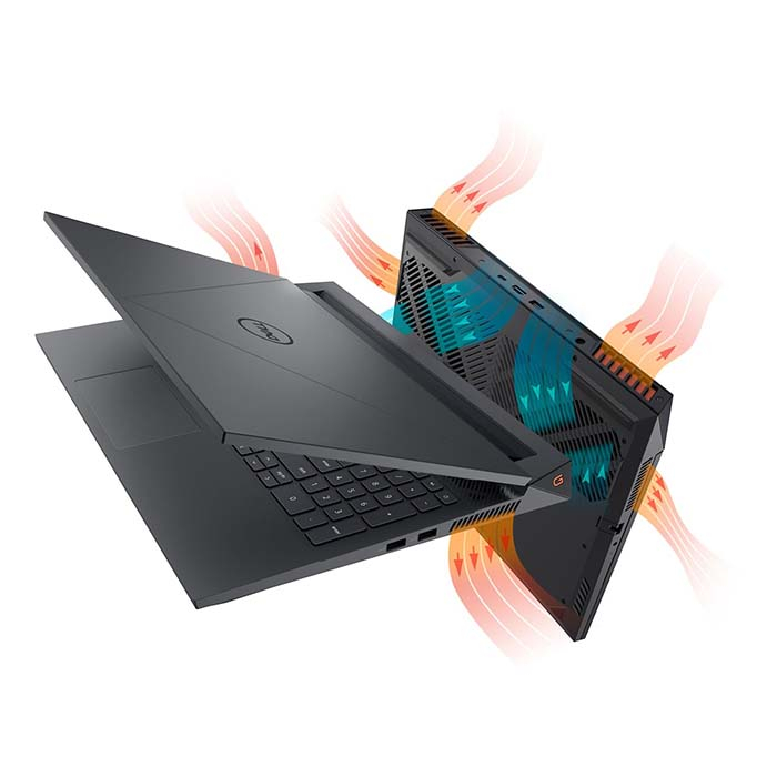 Laptop Dell G15 5530 Gaming Intel Core i7-13650HX Processor, 16GB Ram, 1TB SSD M.2, NVIDIA GeForce RTX 4060 8GB, 15.6-Inch FHD Display 1920x1080 165Hz, RGB Keyboard, Free Dos - Dark Shadow Grey - الصورة 4