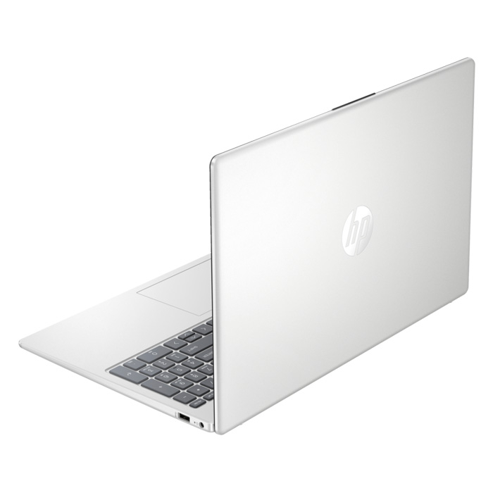 ⁦Laptop HP 15 Intel Core i3-1315U Processor, 4GB Ram, 256GB SSD M.2, Intel Iris Xe Graphics, 15.6-inch Full HD Display 1920x1080, Free Dos - Silver⁩ - الصورة ⁦2⁩