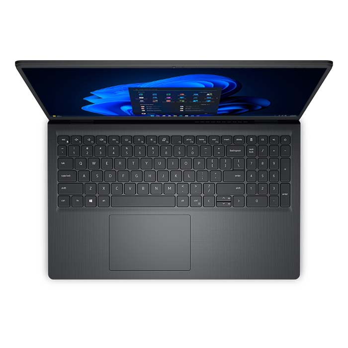 ⁦Laptop Dell Vostro 3520 Intel Core i3-1215U Processor, 8GB Ram, 512GB SSD M.2, Intel UHD Graphics, 15.6 Inch Full HD Display 1920x1080, Free Dos - Carbon Black⁩ - الصورة ⁦2⁩