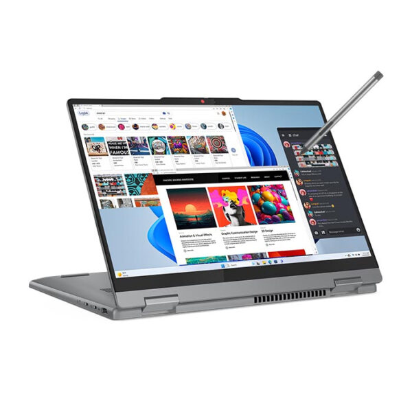 Laptop Lenovo IdeaPad 5 Convert 2-in-1 14IRH9 Intel Core i5-13420H Processor, 8GB Ram, 512GB SSD M.2, Intel UHD Graphics, 14-Inch Touch WUXGA Display 1920x1200, IPS, Free Dos - Luna Grey