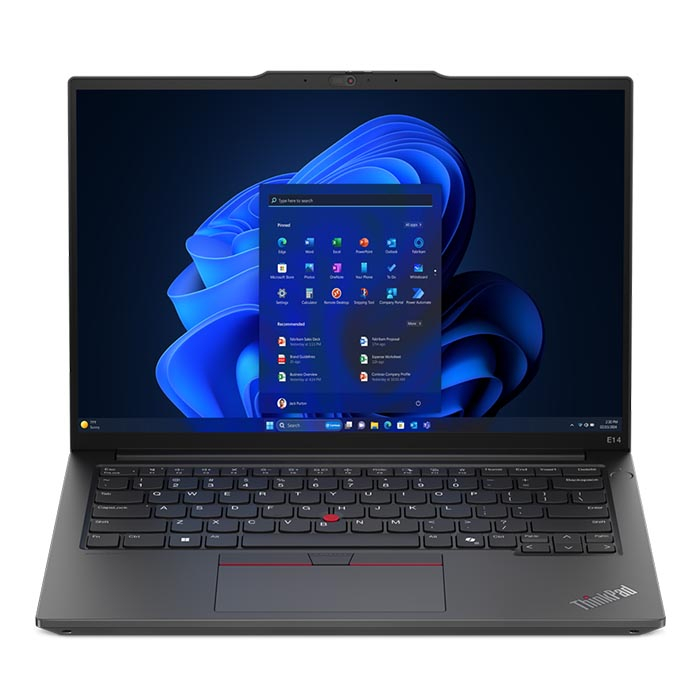 Laptop Lenovo ThinkPad E14 Intel Core i5-1235U Processor 1.3 GHz, 8GB Ram, 256 GB SSD M.2, Intel Iris Xe Graphics, 14-inch FHD Display 1920x1080 IPS, Free Dos - Black