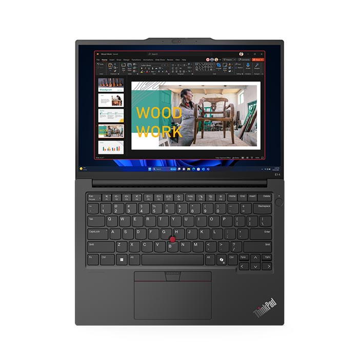 ⁦Laptop Lenovo ThinkPad E14 Intel Core i5-1235U Processor 1.3 GHz, 8GB Ram, 256 GB SSD M.2, Intel Iris Xe Graphics, 14-inch FHD Display 1920x1080 IPS, Free Dos - Black⁩ - الصورة ⁦3⁩
