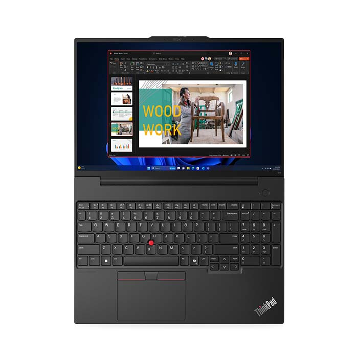 ⁦Laptop Lenovo ThinkPad E16 Intel Core Ultra 7-155H Processor, 16GB DDR5, 512GB SSD M.2, Intel Arc Graphics, 16-inch Display WUXGA 1920x1200 IPS, Free Dos - Black⁩ - الصورة ⁦3⁩