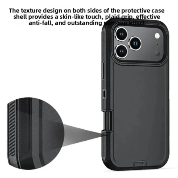 Heavy Armor PC+TPU OTT-Box Case For IPhone 17 Pro Max Air 16 15 14 13 12 Plus Full-pack Enhanced Shockproof Buffer Protect Cover