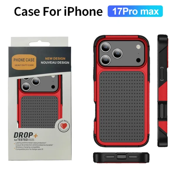 Heavy Duty Shockproof Armor Rugged Phone Case For IPhone 17 Pro Max Air 16 15 14 Plus 13 12 11 Ott-Box Anti-drop Protect Cover